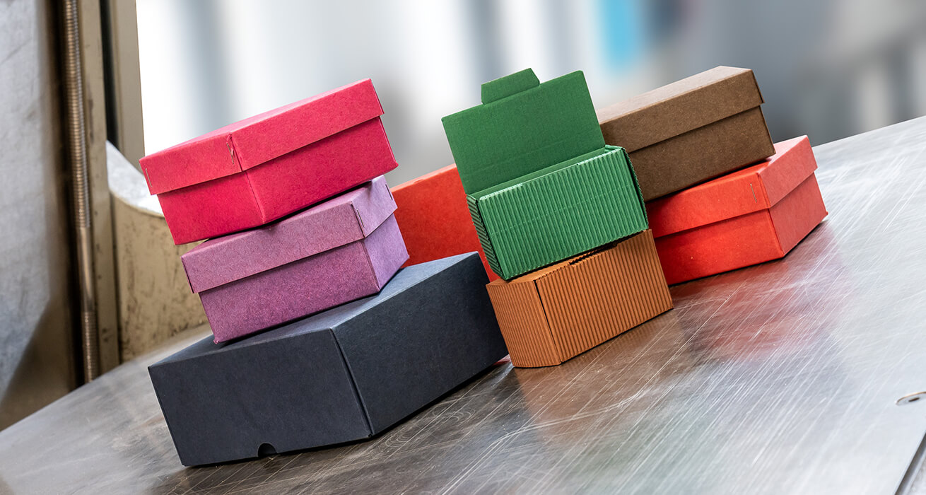 Stülpdeckelschachteln bunt